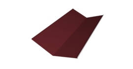 Планка ендовы нижней 300х300 0,45 Drap ST RAL 3005 красное вино (3м)