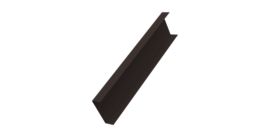 Декоративная накладка на столб универсальная 80х80 для забора жалюзи 0,45 Drap-double TX RR 32 темно-коричневый (2,5м)