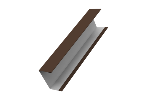 Крышка жалюзи Milan, Tokyo для калиток, ворот 0,45 Drap RAL 8017 шоколад (2м)