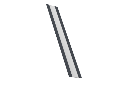 Крепежная планка жалюзи Milan, Milan Slim, Tokyo 0,5 Drap RAL 7024 мокрый асфальт (1,8м)