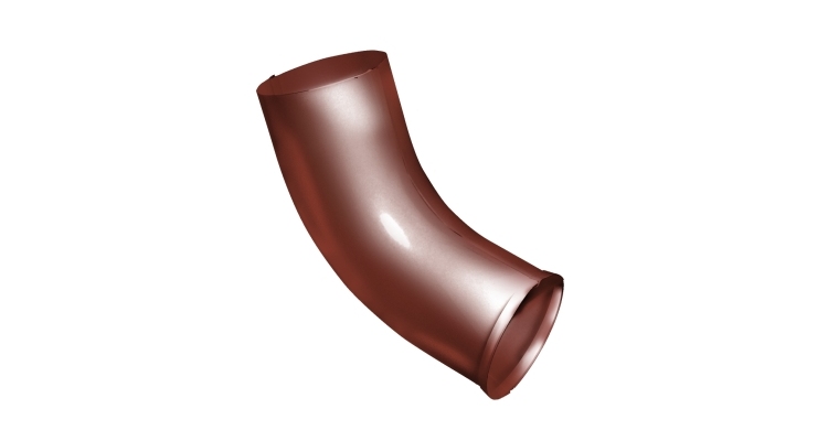 Колено стока Grand Line PU 90 мм RAL 8004 терракота