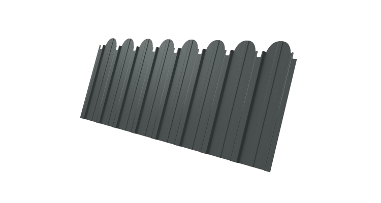 Профнастил С10A фигурный 0,45 PE RAL 7005 мышино-серый