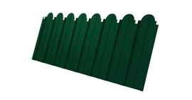 Профнастил С10A фигурный 0,45 PE-Double RAL 6005 зеленый мох